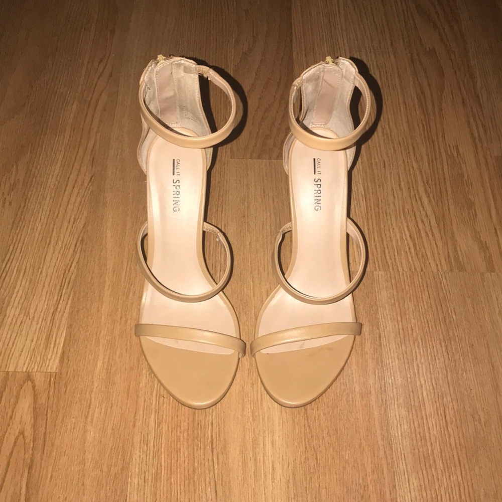 Nude strappy sandals